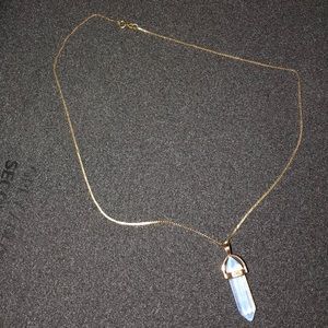 Golden Crystal Necklace